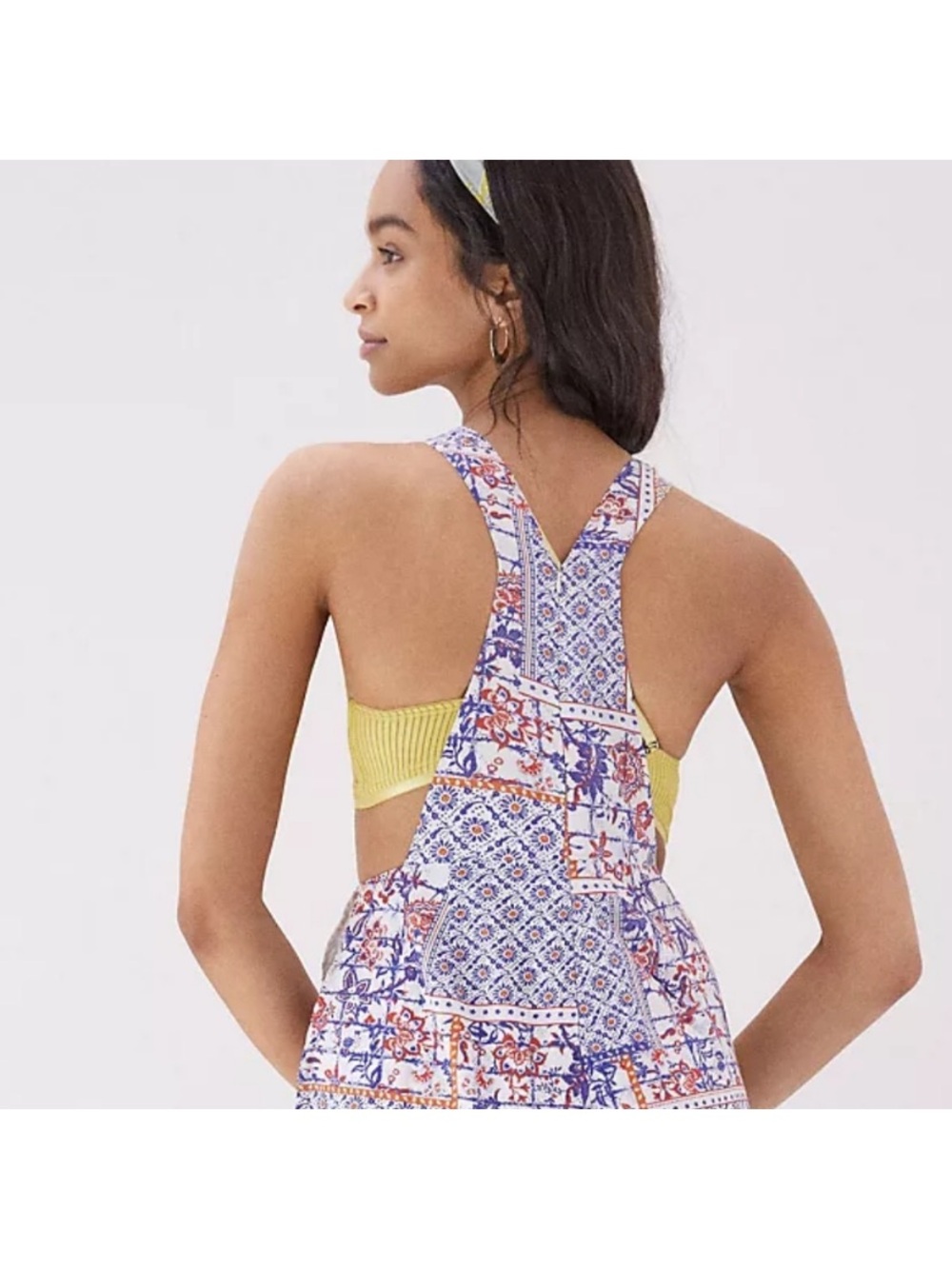 Anthropologie Patchwork Print Wide-Leg Jumpsuit/Overalls - Multicolor - Picture 4 of 15